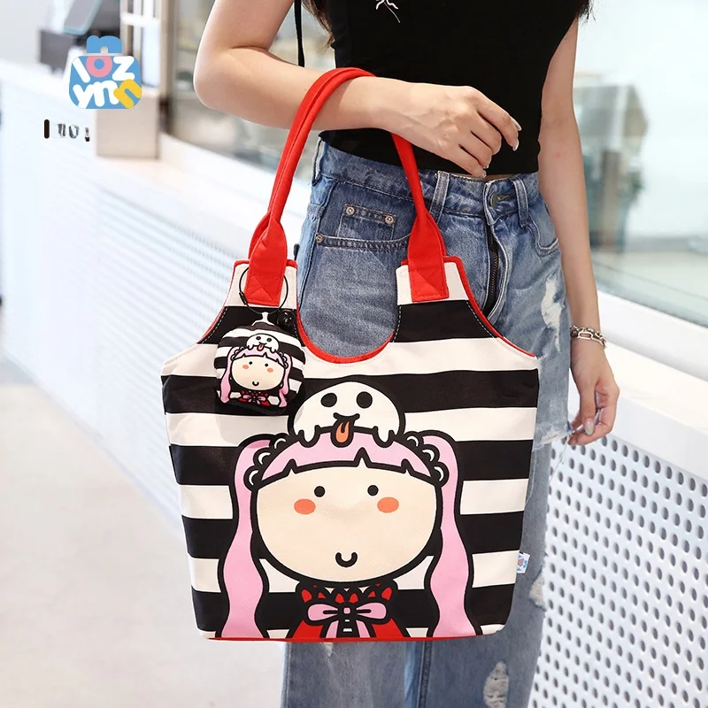 

Lo Zynn Collaborative Edition ell Bag Lunch Box Commuter Tote Fan aped oulder Strap Office Lady Crossbody Bag