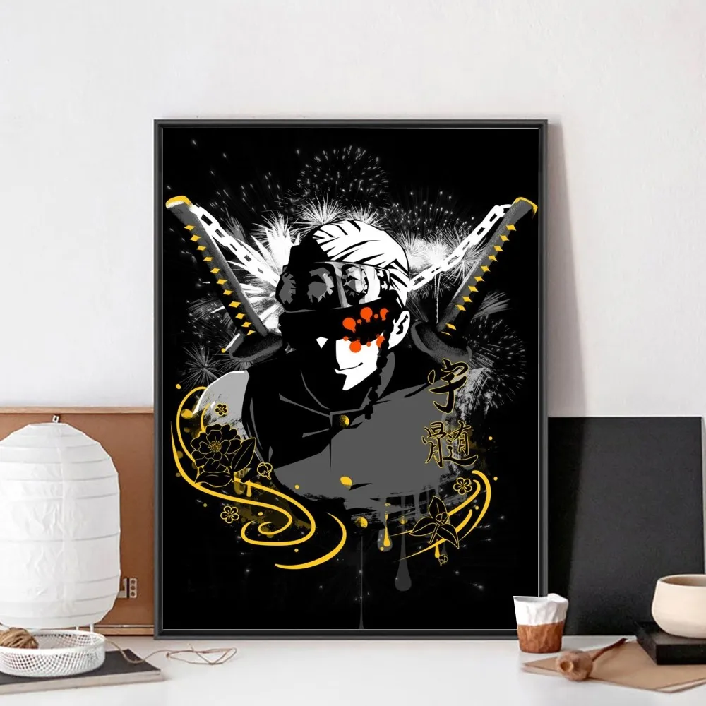 Pogromca demonรณw tengen uzui plakat bez oprawionych w ramki Kraft Bar papier Vintage plakat na ลcianฤ artystyczny obraz naklejki do sypialni