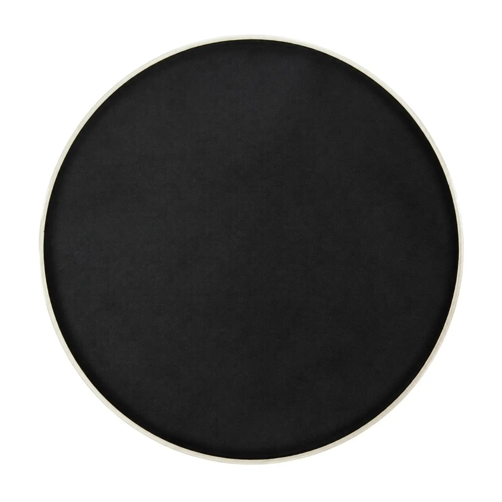 Round Mesh Drumhead with Rim Muted Double-Layer Nylon Mesh Drum Head Realistic Feel Silent Drumhead for Jazz Drummers, Apartment