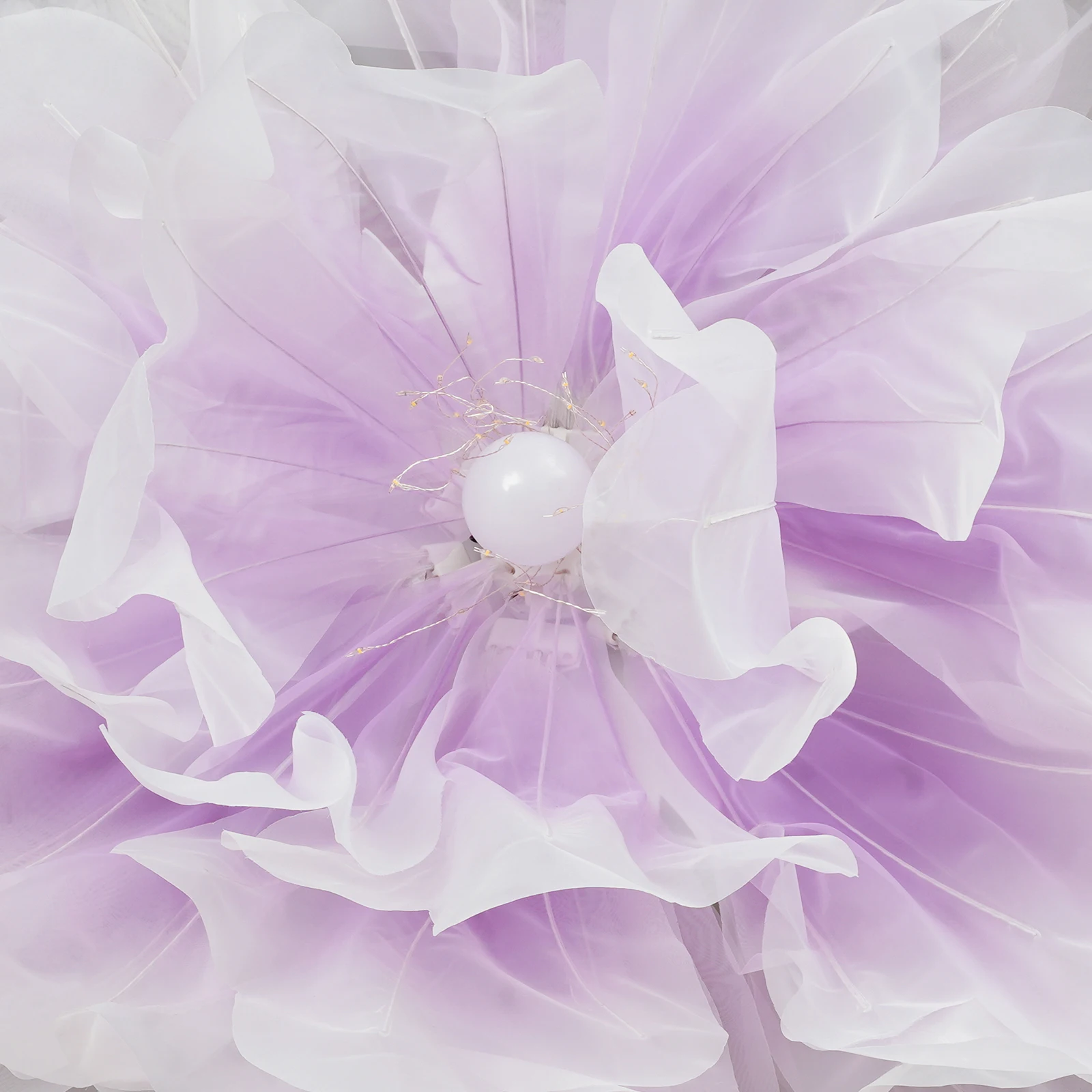 LED Flower Decoration w/ Light, Large Electric Auto-Open Artificial Flower Floral Decor for Wedding, Birthday, Home Party