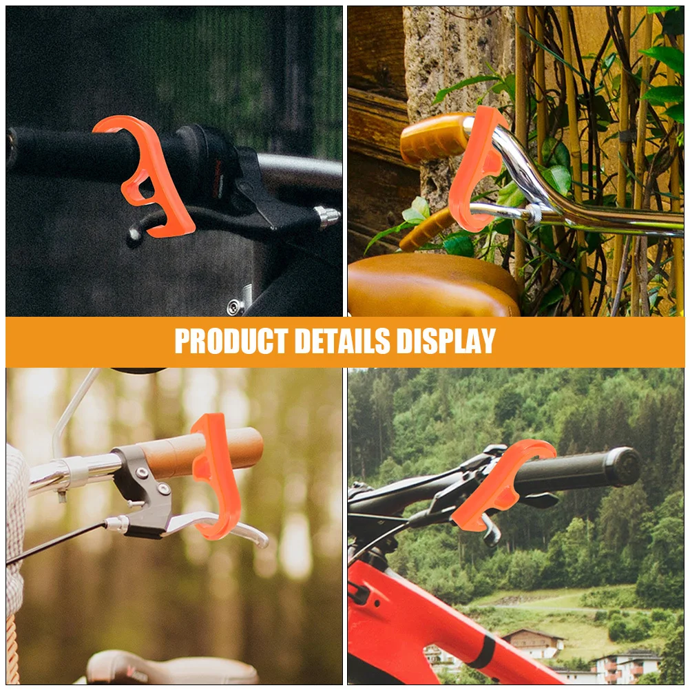 

2Pcs Bike Brake Lever Hook Sturdy Motorcycle Handlebar Lock Brake Holder Anti-Slide Lock for Mountain Bikes Motorbikes