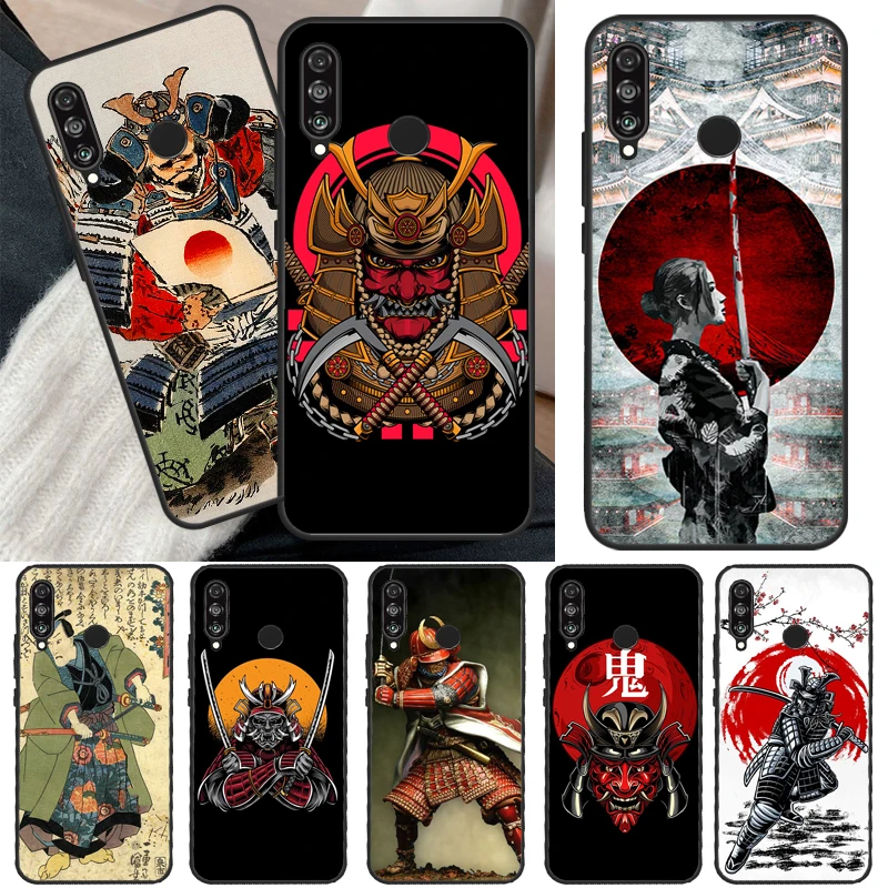 Japanese Samurai Warrior For Honor 50 Pro Phone Case For Huawei Nova 5T P Smart Z 2019 P20 P30 P40 Lite P50 Pro