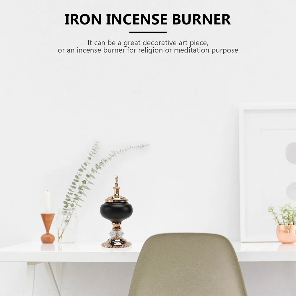 

2Pcs European Style Iron Incense Burner Creative Aromatherapy Holder for Home Decor Office Meditation Wedding Gifts for Couple