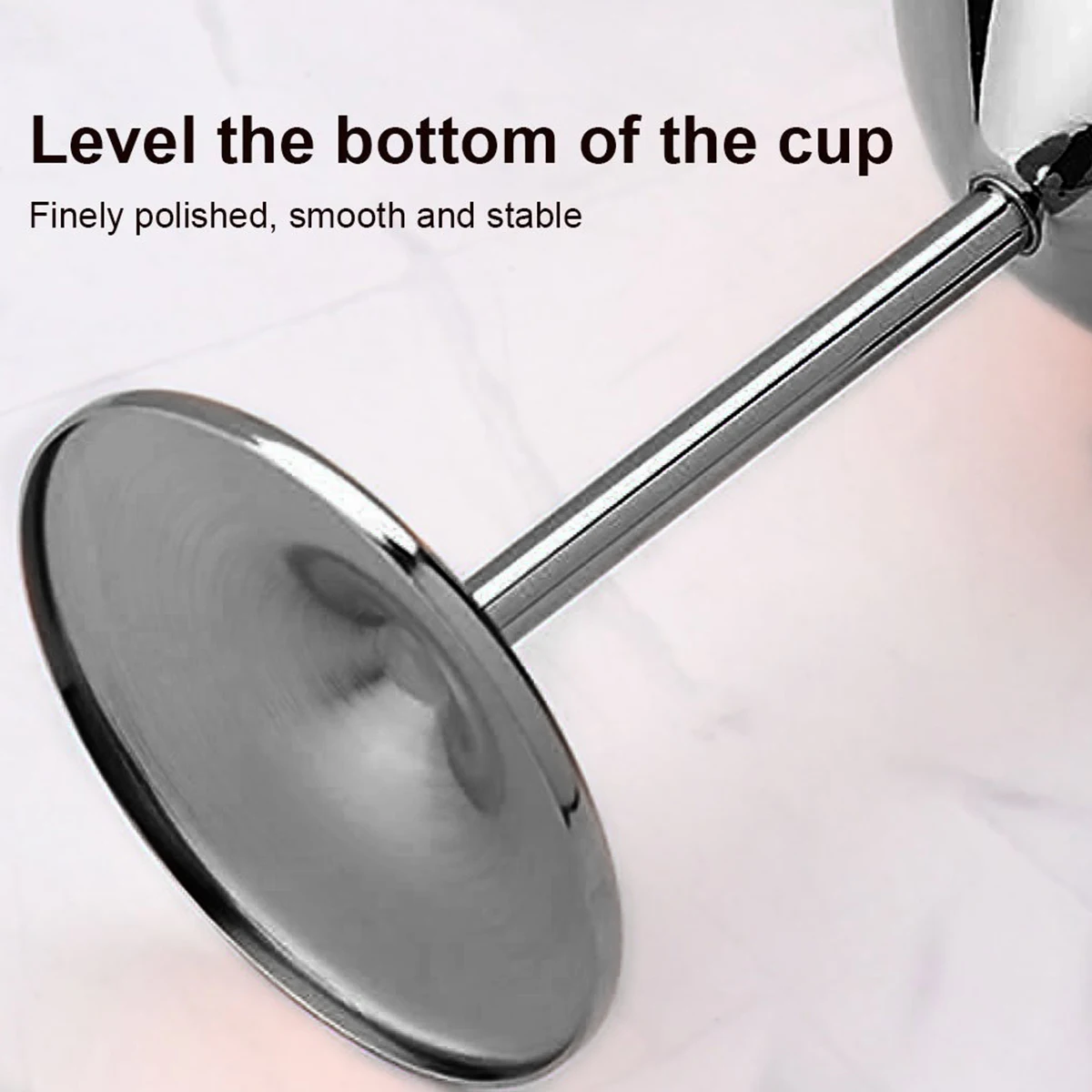 2Pcs Stainless Steel Wine Glasses 18oz Large Capacity Wine Goblets Unbreakable Rose Gold Wine Glasses Multifunctional Stainless