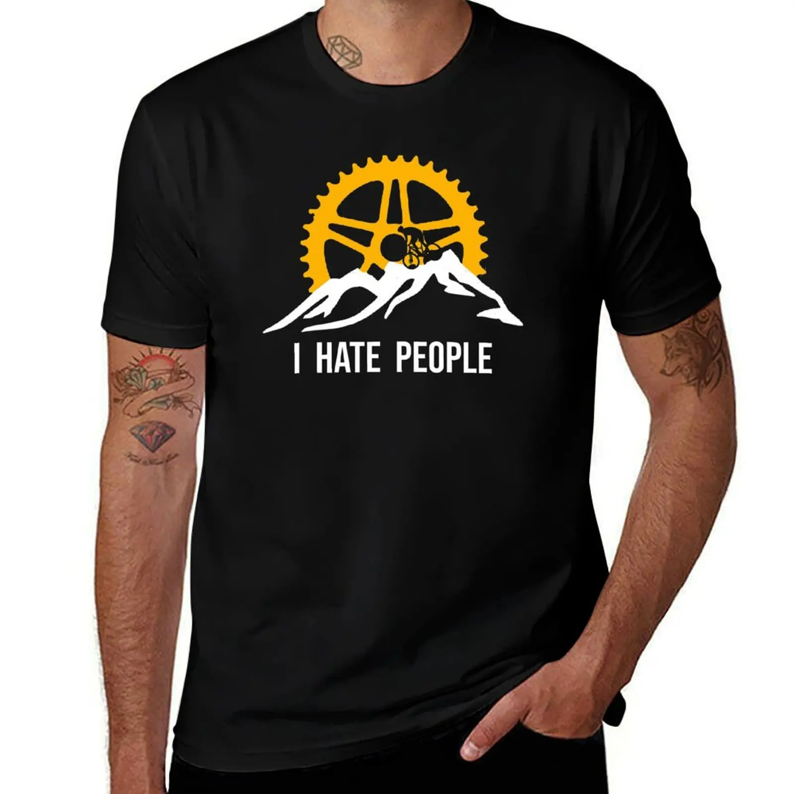 

shirt I cotton cotton 100% T-Shirt shirts t shirts for 100% man Hate man Mountain t t Biking People T-Shirt