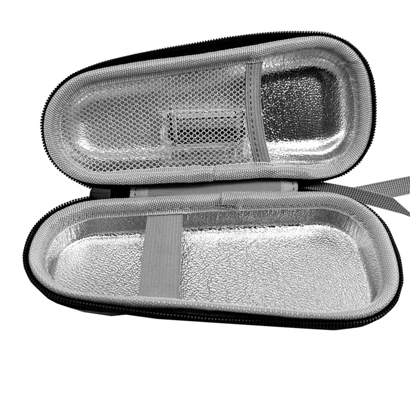 

Коробка для хранения бритвы Caci, водонепроницаемый дорожный чехол для бритвы из ЭВА с сетчатым карманом/сумка для бритвы на молнии, устойчивая к ударам для бритвы Gillette