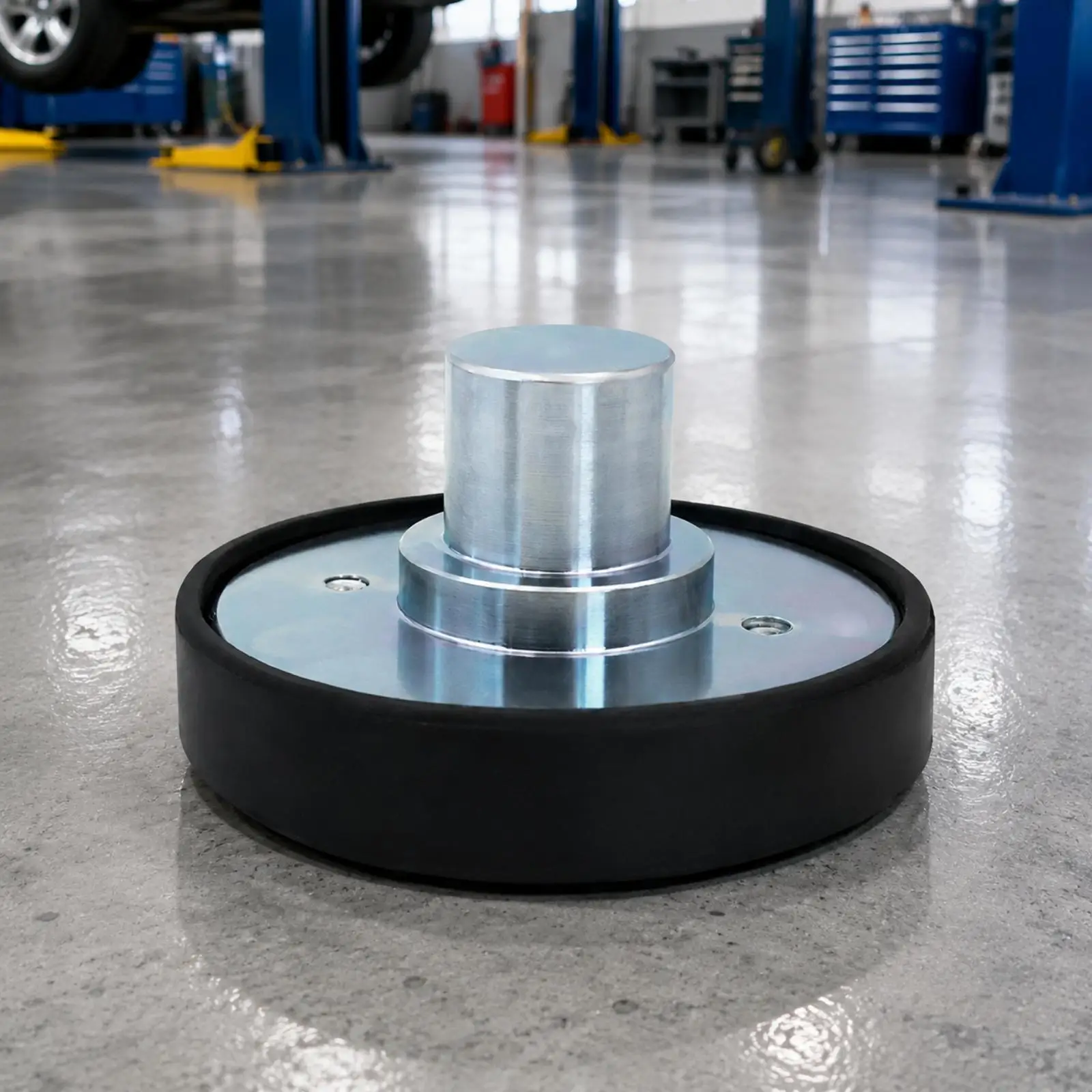 Steel Car Lift Extension Tray for Automotive Support Pad Garage Ramp Height Raiser Tool 35cm Post Durable Base