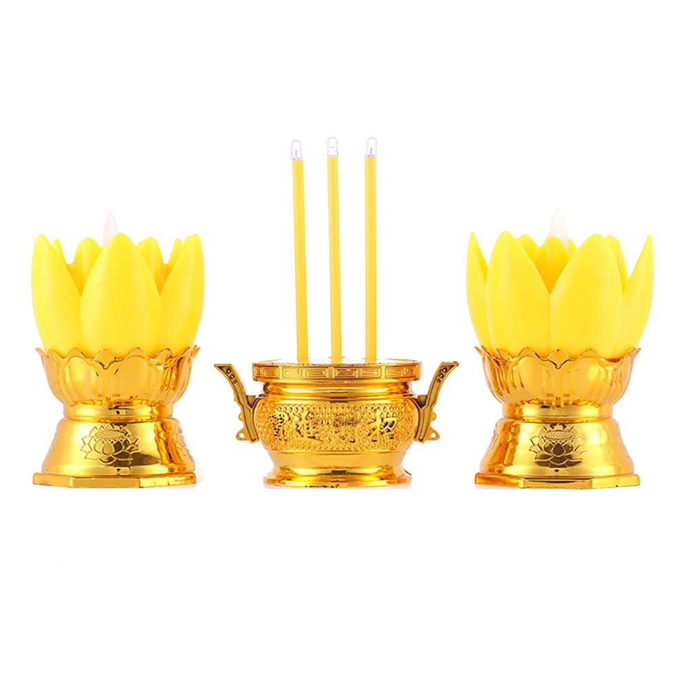 

Lotus Lamp Electric Incense LED Night Light Flower nament Simulation Flameless Safe Low Power Consumption Bedroom