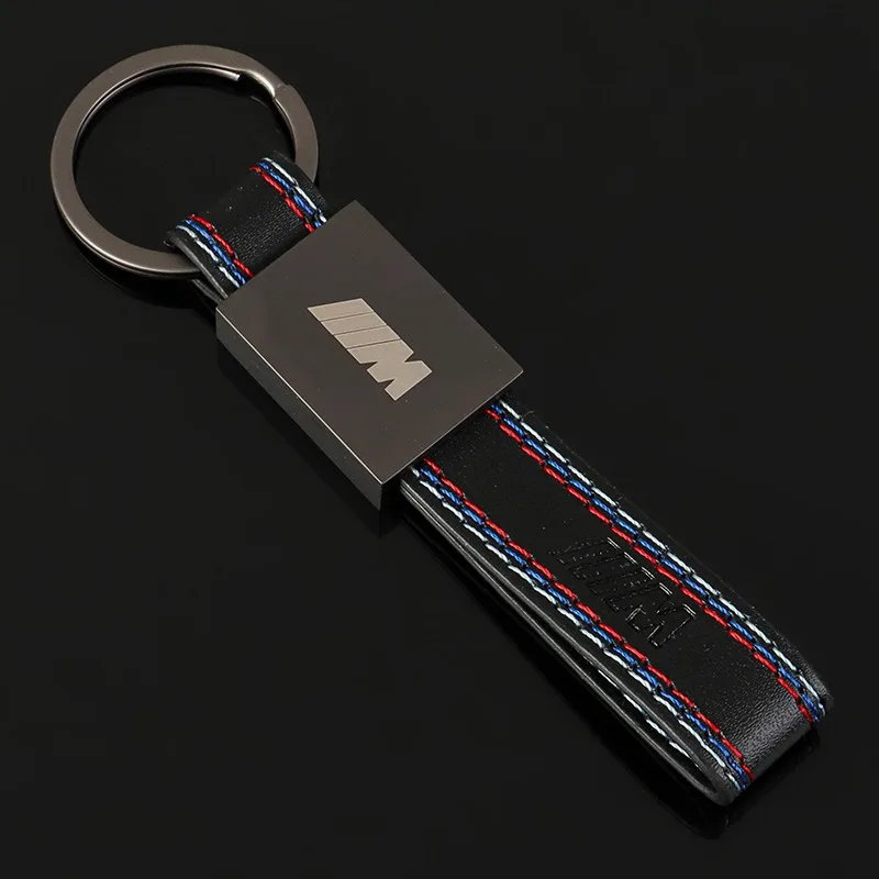 

High Quality Auto Emblem Leather Man Women Logo M Keychain Keyring For BMW E39 F30 F20 E60 E90 E46 G30 E87 E70 E53 X3 X5 X1