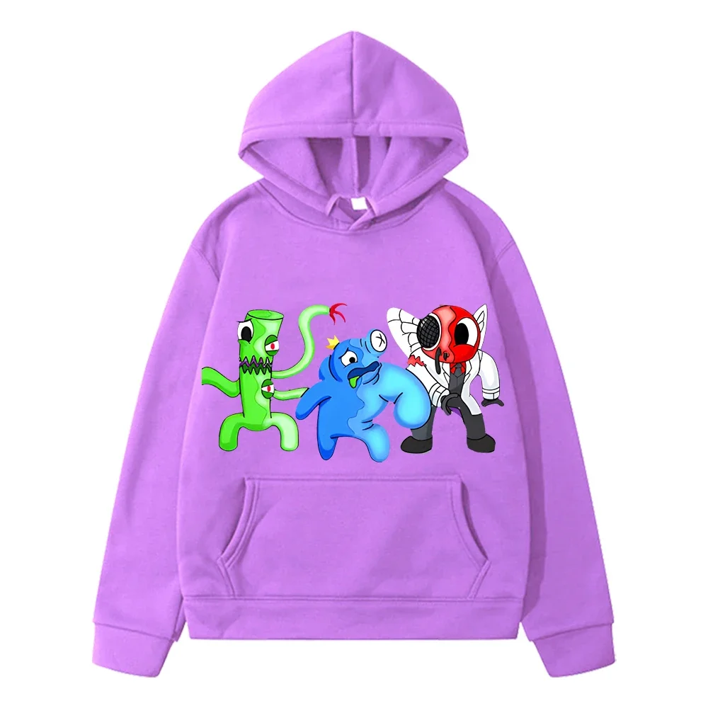 

kids clothes Rainbow Friend Print Hoodies Autumn sweatshirt y2k sudadera anime hoodie Fleece pullover Jacket boys girl clothes