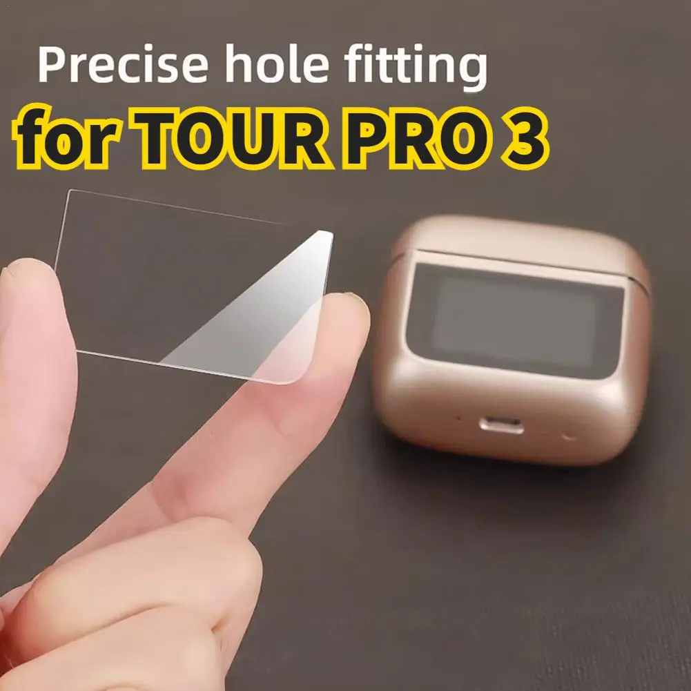 For TOUR PRO 3 HD Transprent Film Waterproof Anti-fingerprint Anti-fouling Headphone Tempered Glass Protector Accessories