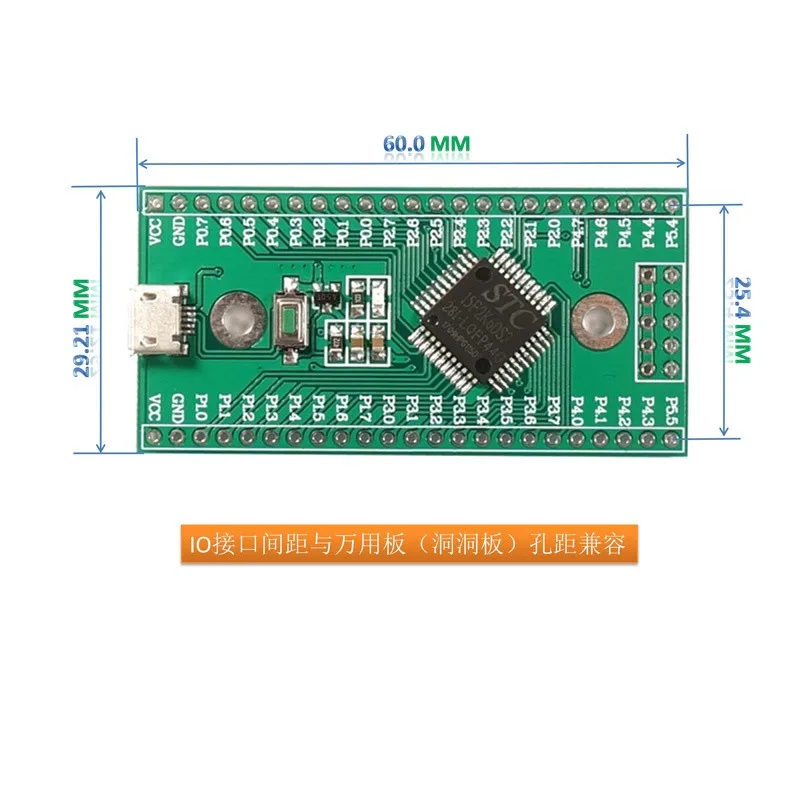 STC15F2K60S2 MCU Sistem Minimum 51 Papan Inti Pembelajaran Pengembangan