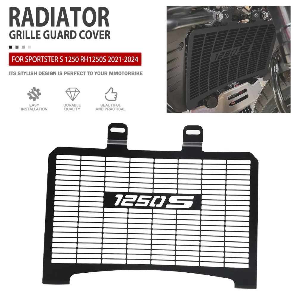 

Radiator Guard For Sportster S 1250 RH1250S 2021 2022 2023 2024 Motorcycle Radiators Grille Cover Protector Accessories Parts