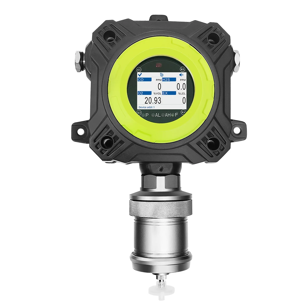 

Фиксированный детектор мульти CO H2S 5 в 1 с цветным дисплеем, сертифицированный ATEX