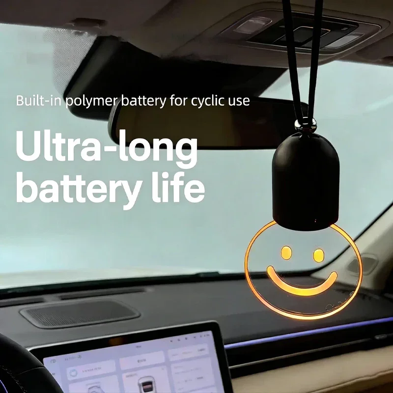 

Luminous small light bulb, rearview mirror pendant, high-end car atmosphere light, car hanging decoration