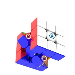 Cubo de delfín magnético para niños, cubo mágico magnético, rompecabezas de velocidad profesional, Fidget juguete, bricolaje, Maglev, 3x3, 3x3x3