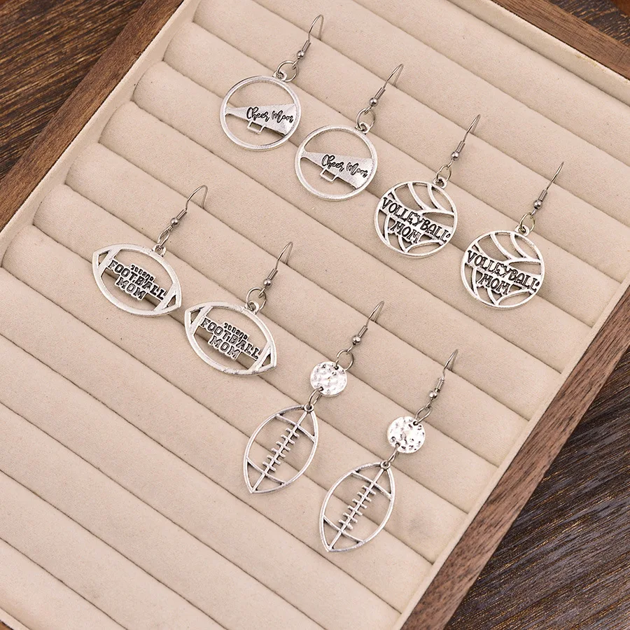 DIY accessories Amazon's hot-selling fashionable multi-style earrings set, personalized remote motion balls, olives, football an