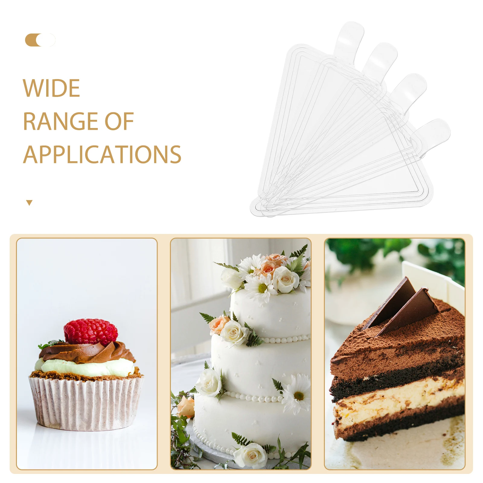 

100Pcs Thickened Cake Boards Mousse Cake Display Bases Reusable Plastic Cake Holders For Birthday Celebrations
