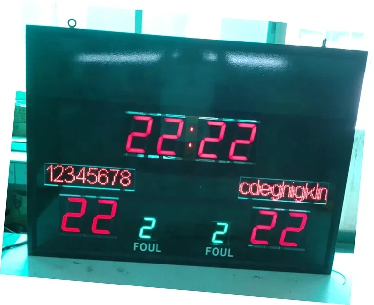 لوحة عرض LED رقمية إلكترونية عن بعد لاسلكية، لوحة تسجيل التنس