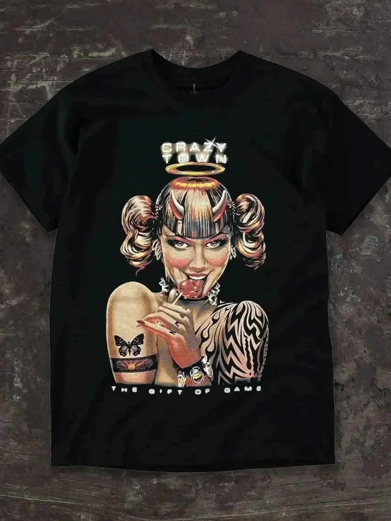 خمر مجنون المدينة هدية اللعبة الأسود للجنسين تي شيرت رجالي تي شيرت تي شيرتات قصيرة الاكمام الرجال الملابس الشارع الشهير الرجال تي شيرت #1