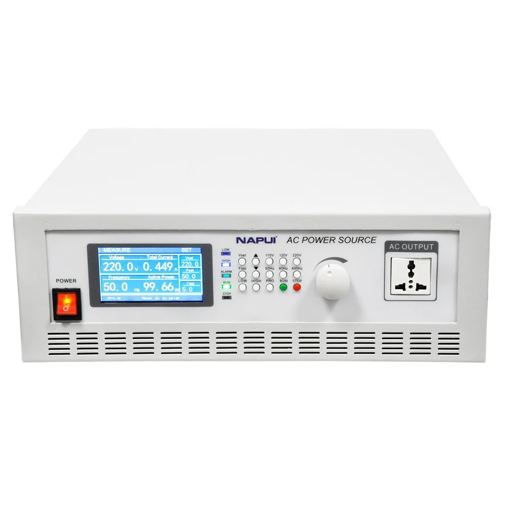 

Variable Frequency Converter 1KVA Adjustable 50Hz-400Hz AC Power Supply Single Phase 0-300V Voltage