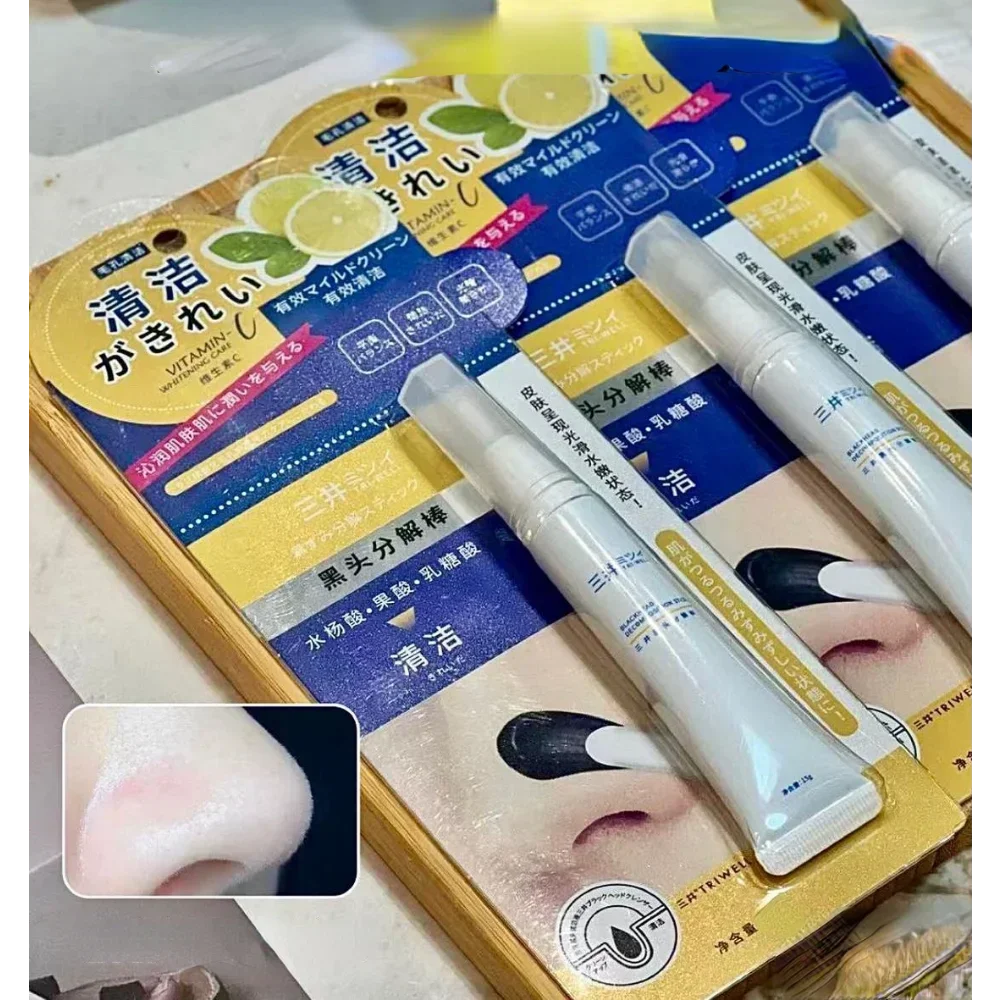 Tri-well Blackhead Decomposition Stick Deep Cleansing Remove Blackheads Soothing Shrinking Pores Oil-control Smoothing Skin Care