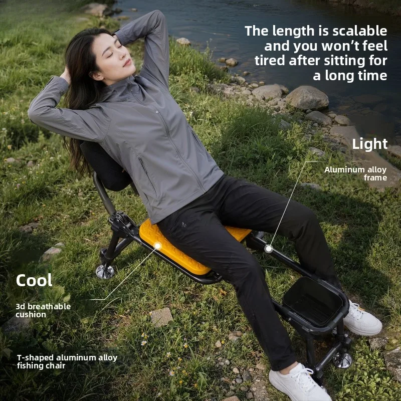 New Multifunctional High Quality Fishing Chairs Portable All Terrain Fishing Sports and Entertainment Ergonomic Specific Chair