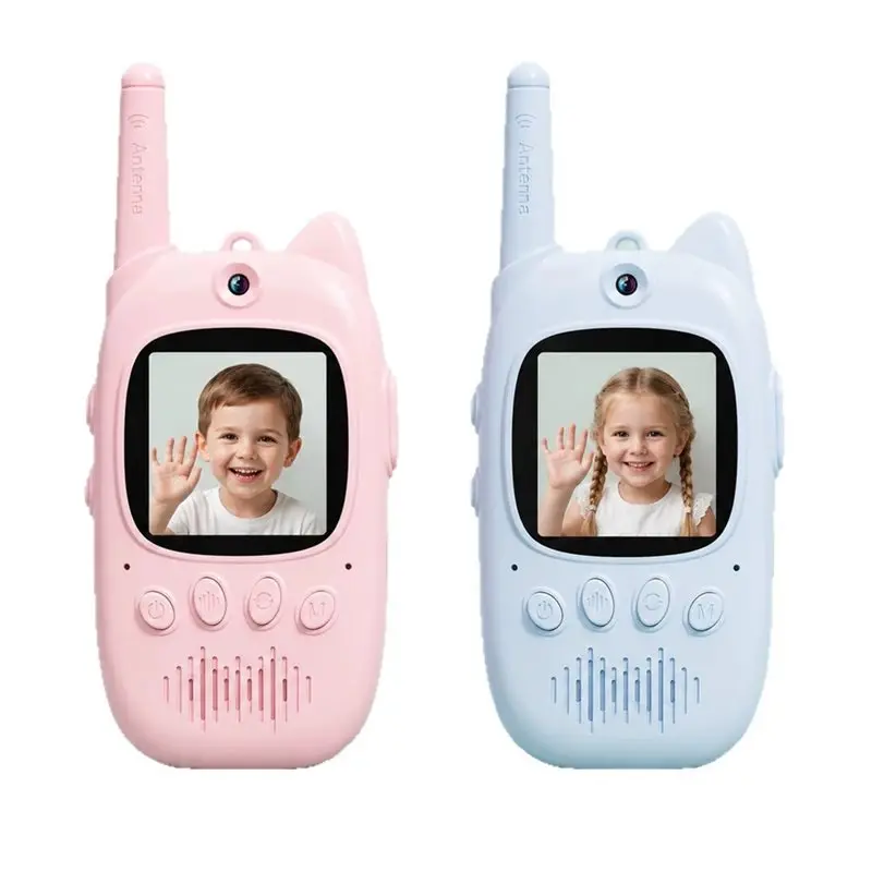 [b24b-】-real-time-video-walkie-talkies-voice-changer-kids-rechargeable-intercom-for-boys-girls