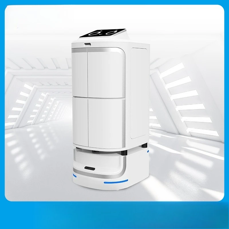 Robôs de entrega de hotel, entrega de comida para viagem em hotel