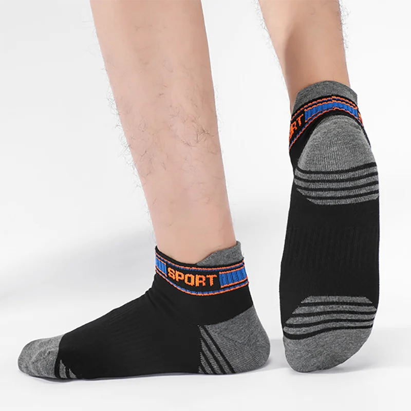 

6 Pairs Of Men's Socks Pure Cotton Short Summer Thin Breathable Deodorizing Sweat Absorption Sports Casual