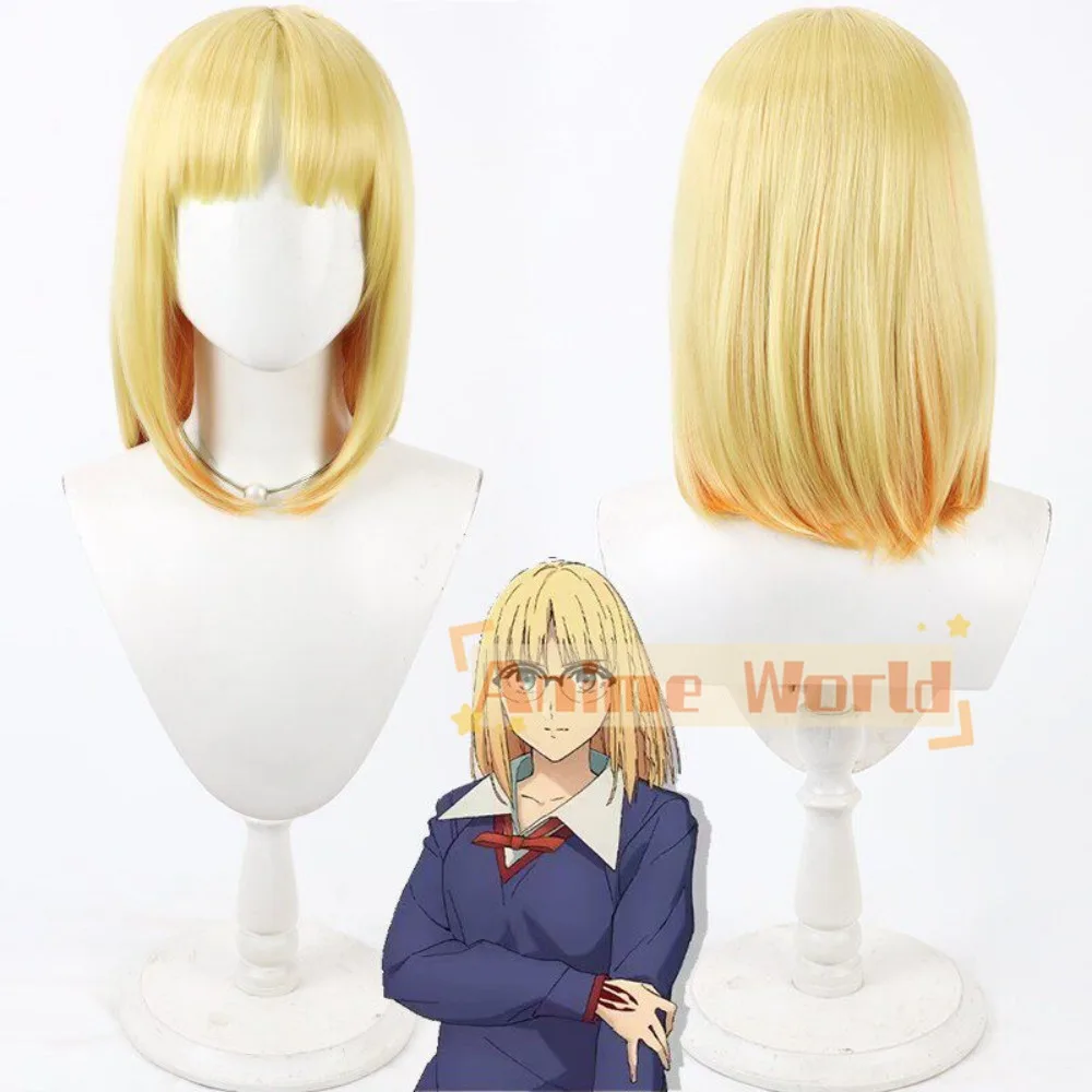 アニメフェイトストレンジ-フェイクアヤカ・サジヨウ-コスプレウィッグ-インナーアウターツートーン耐熱ファイバーヘア-耐熱ファイバー-ウィッグキャップ