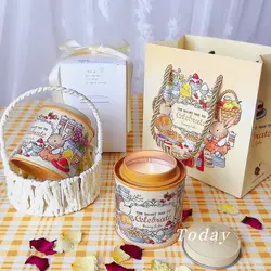 Rabbit Aromatherapy Candle Gift Box Creative Cute Smokeless Candle Romantic Atmosphere Student Girl Heart Birthday Gift