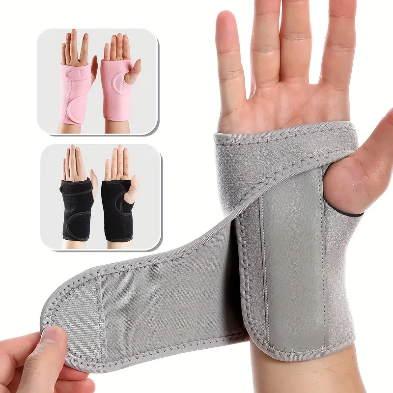 

2-Pack Adjustable Wrist Support Braces With Splint, 11.8 Inch Breathable Carpal Tunnel Wrist Stabilizer
