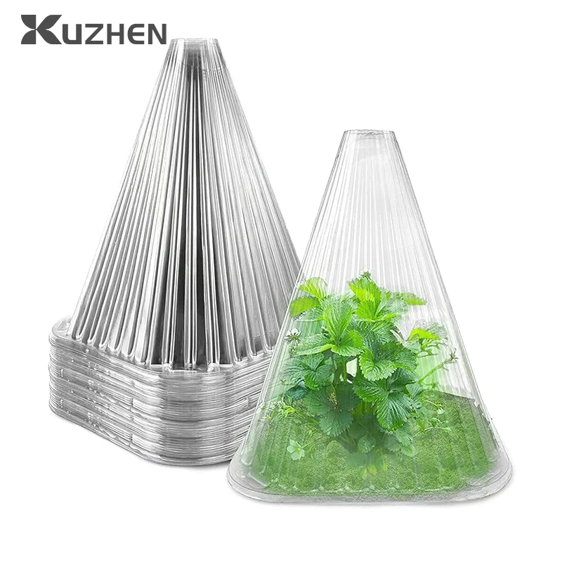 10pcs Growth Box Planting Tent Reusable Square Use Plant Clock Cover To Protect Plants From Bird Frost And Snail Damage