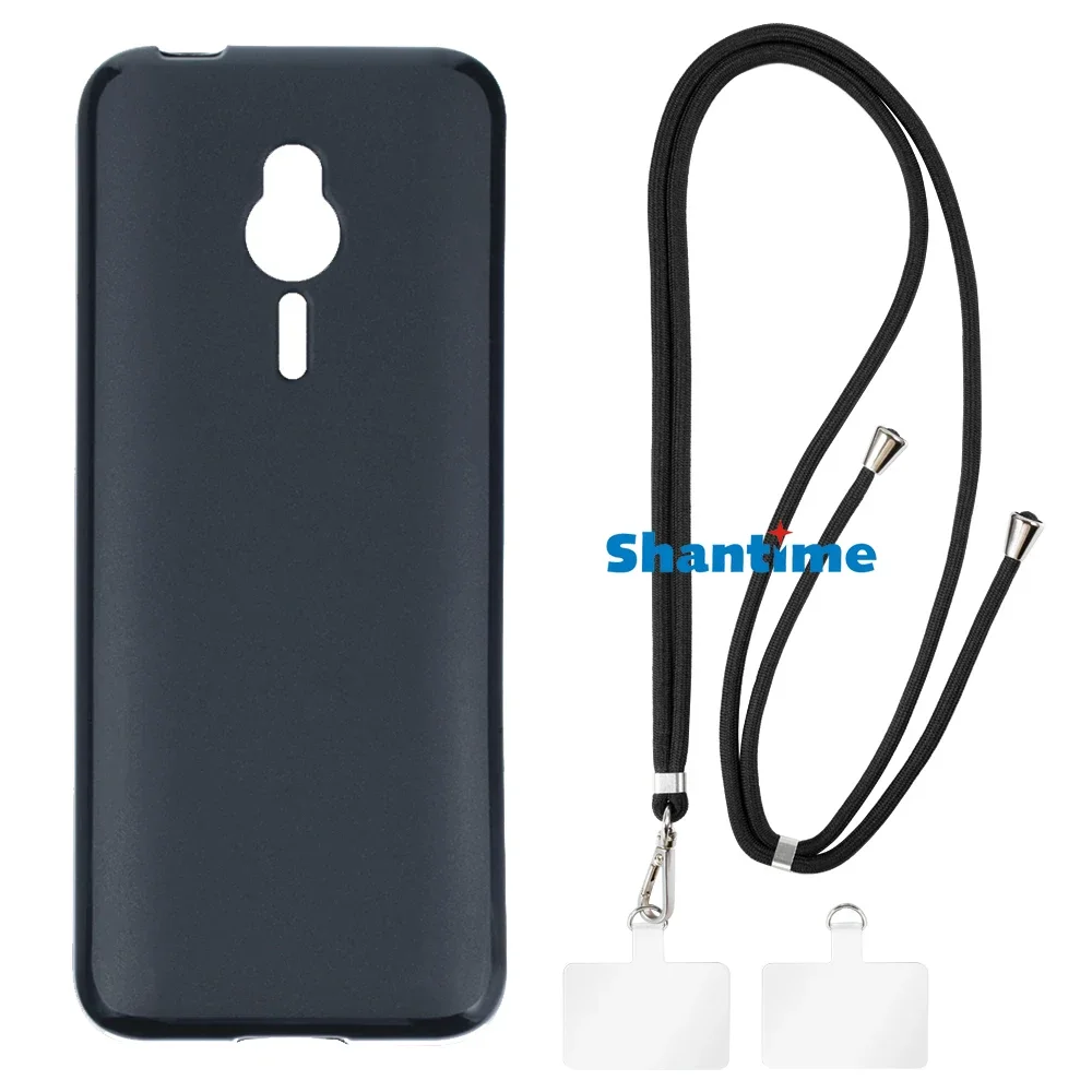 Suitable for Nokia 230 Case + Ajustable Neck/Crossbody Lanyards and Spacers, Silicone TPU Cover