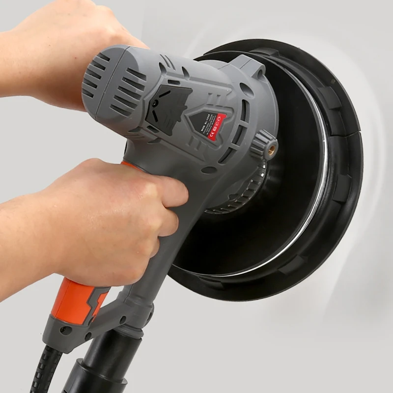 Electric Drywall Sander Machine 1250W Wall Polishing Machine with LED Handheld Power Tools Wall & Floor Residue Removal Tools