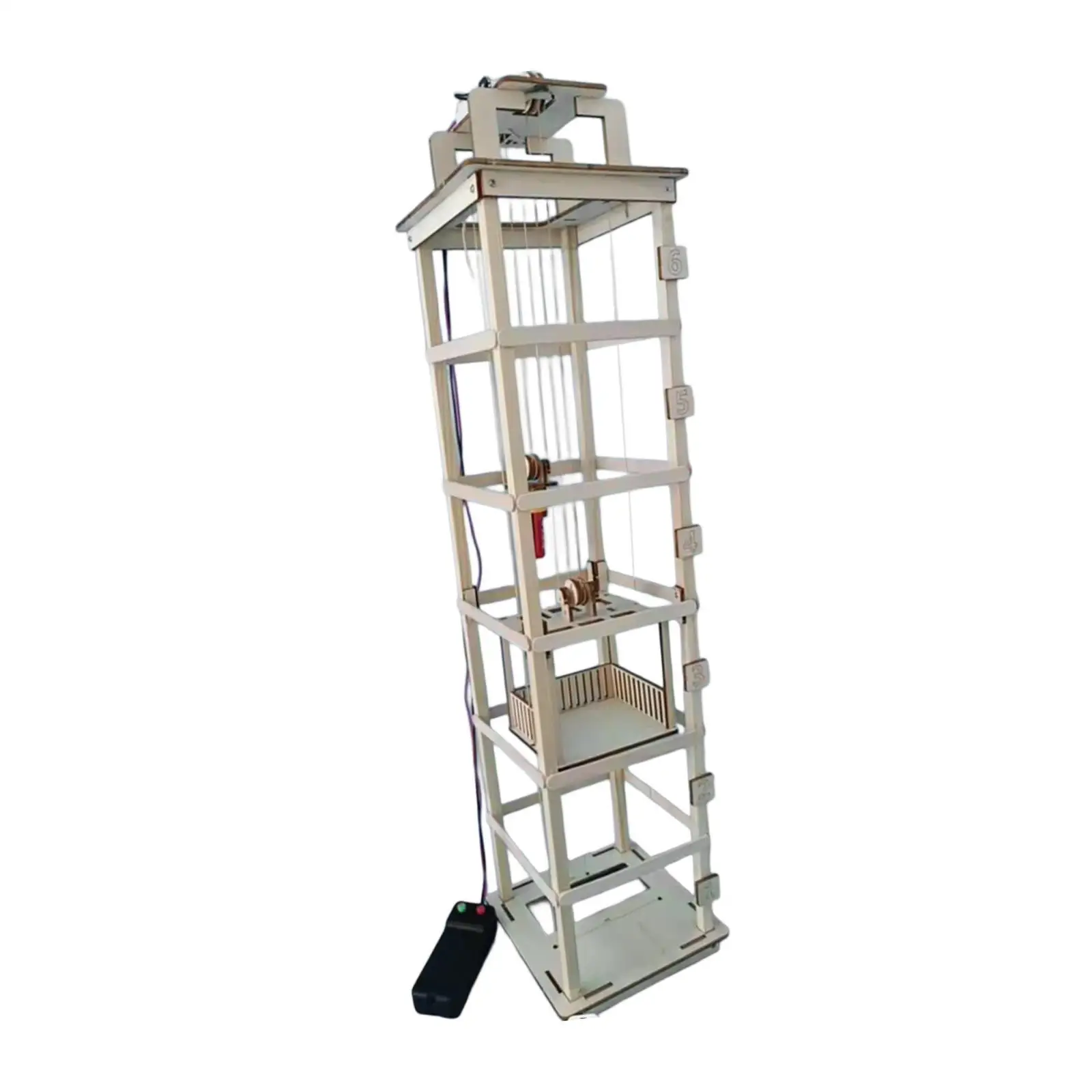Educational Elevator Model Toy DIY Assembly Science Experiment Kit for Children Creative Mechanics and Robotics