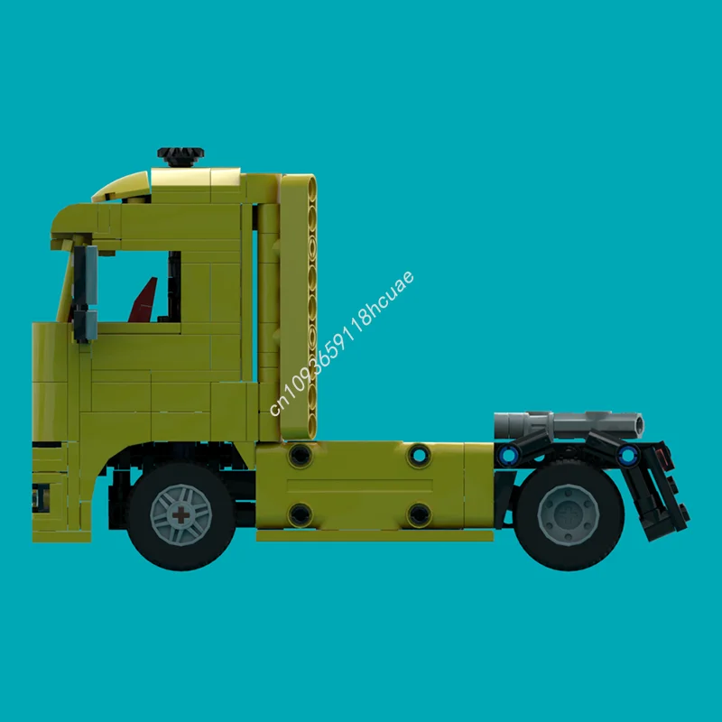 Blocs de construction de modèle technique MOC DAF XF, 497 pièces, Architecture, jouet créatif, idée éducative, brique, cadeaux de noël, anniversaire pour enfants