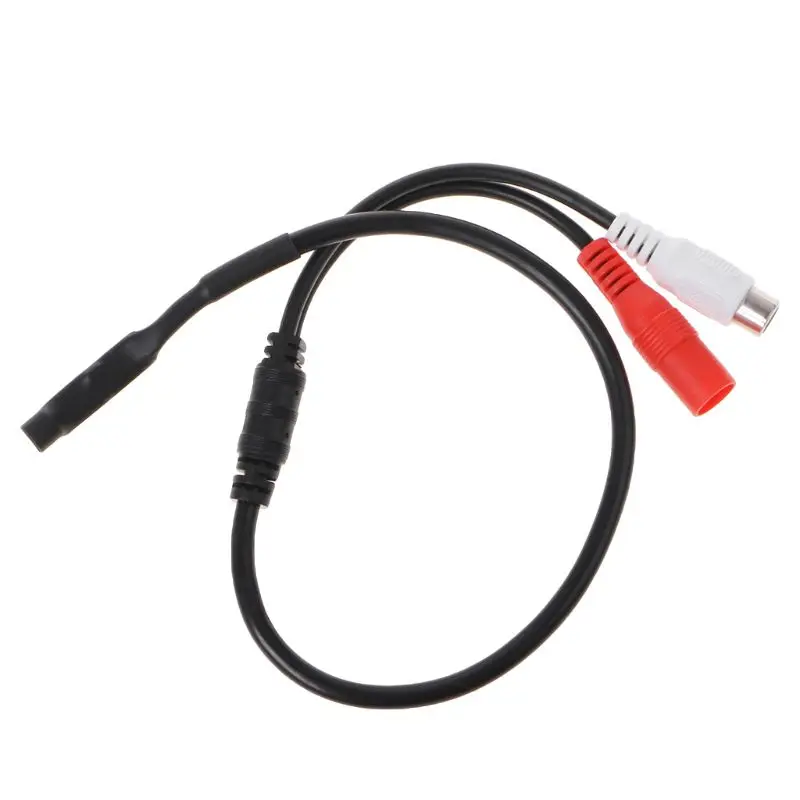 มีความไวสูงสำหรับสมาร์ทปรีแอมป์ขยายไมโครโฟน 360 ° ไมโครโฟนไฮไฟรอบทิศทางสำหรับกล้องวงจรปิดระบบรักษาความปลอดภัยกล้อง DVR