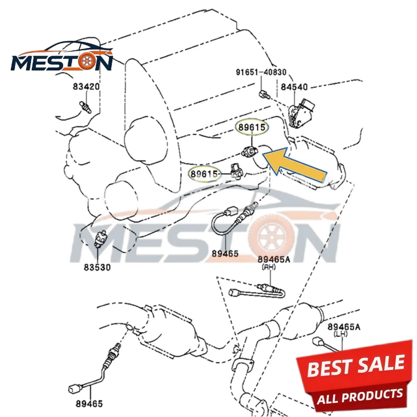 for Toyota Lexus Genuine Knock Sensor 89615-52010 89615-12030 89615-22050 for Corolla Camry RAV4 Prius GS430 IS350 - view 6