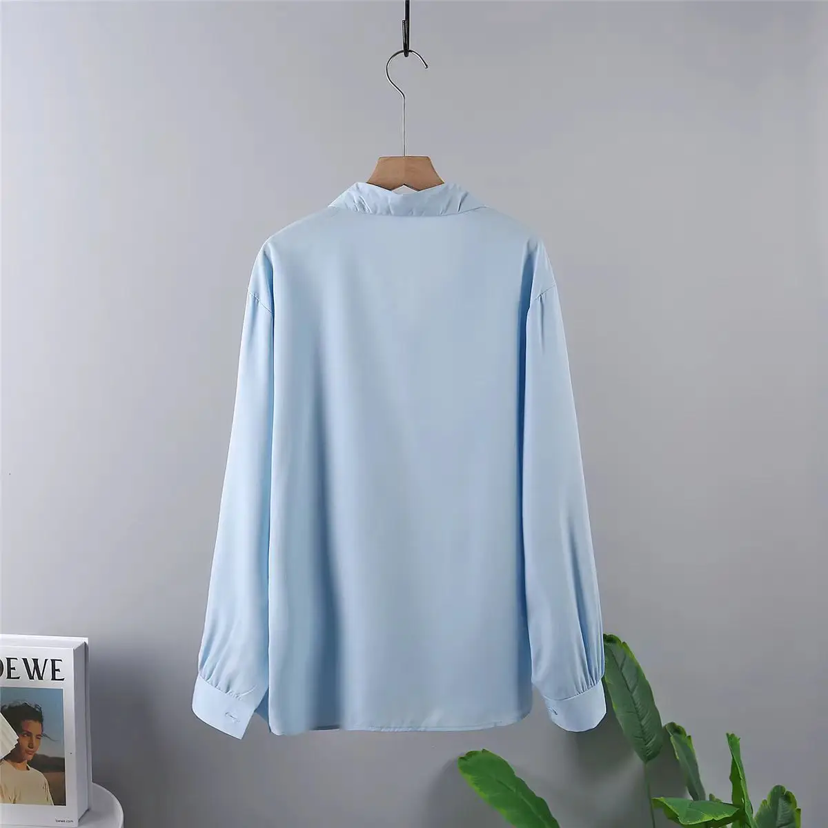 2025 Autumn New Casual Chiffon Shirt Women Shirts Fashion Female Long Sleeve Loose Solid Blouse Tops Office Lady Clothes Popular image 3