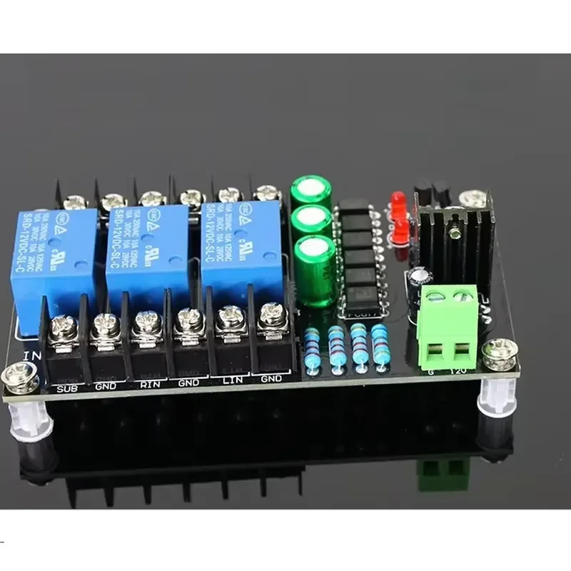 1PCS 300W 2.1 Channel Class D Digital Amplifier Speaker Protection Board Relay Protection Module Boot Delay DC Protect