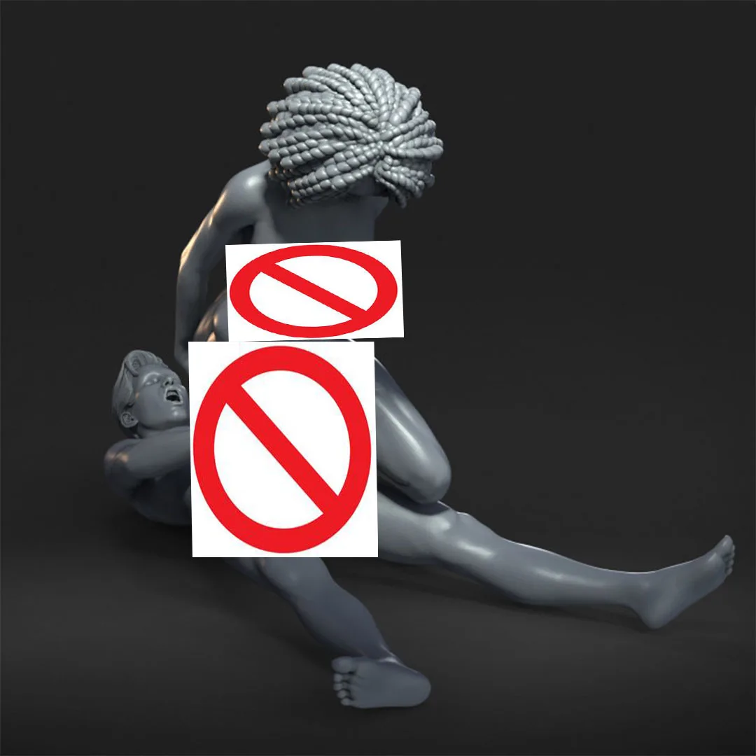 

Miniature resin doll solid color mold kit-120mm 100mm 75mm 50mm NSFW 3D printing unassembled and unpainted collection model