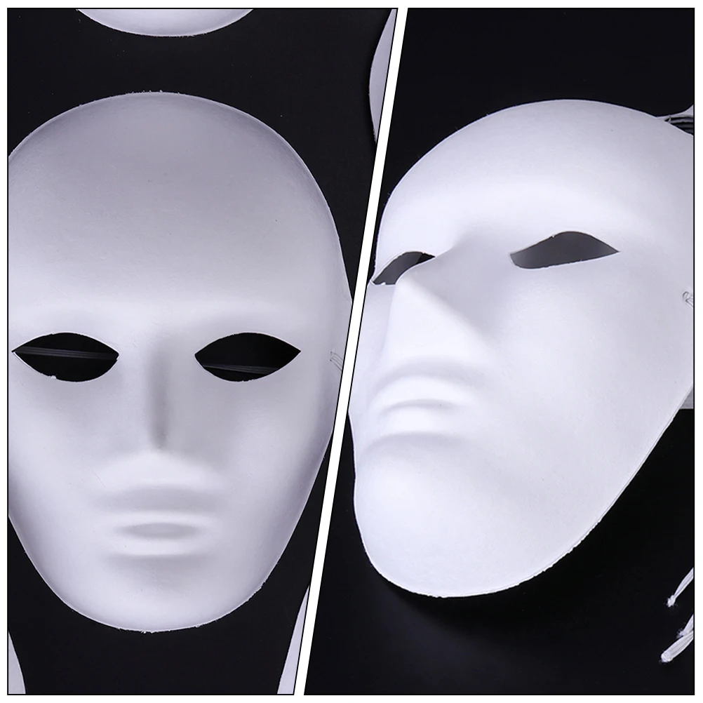 

6 Pcs Peking Opera Mask Masks for Adults Animal White Craft Diy Masquerade Pulp Handmade