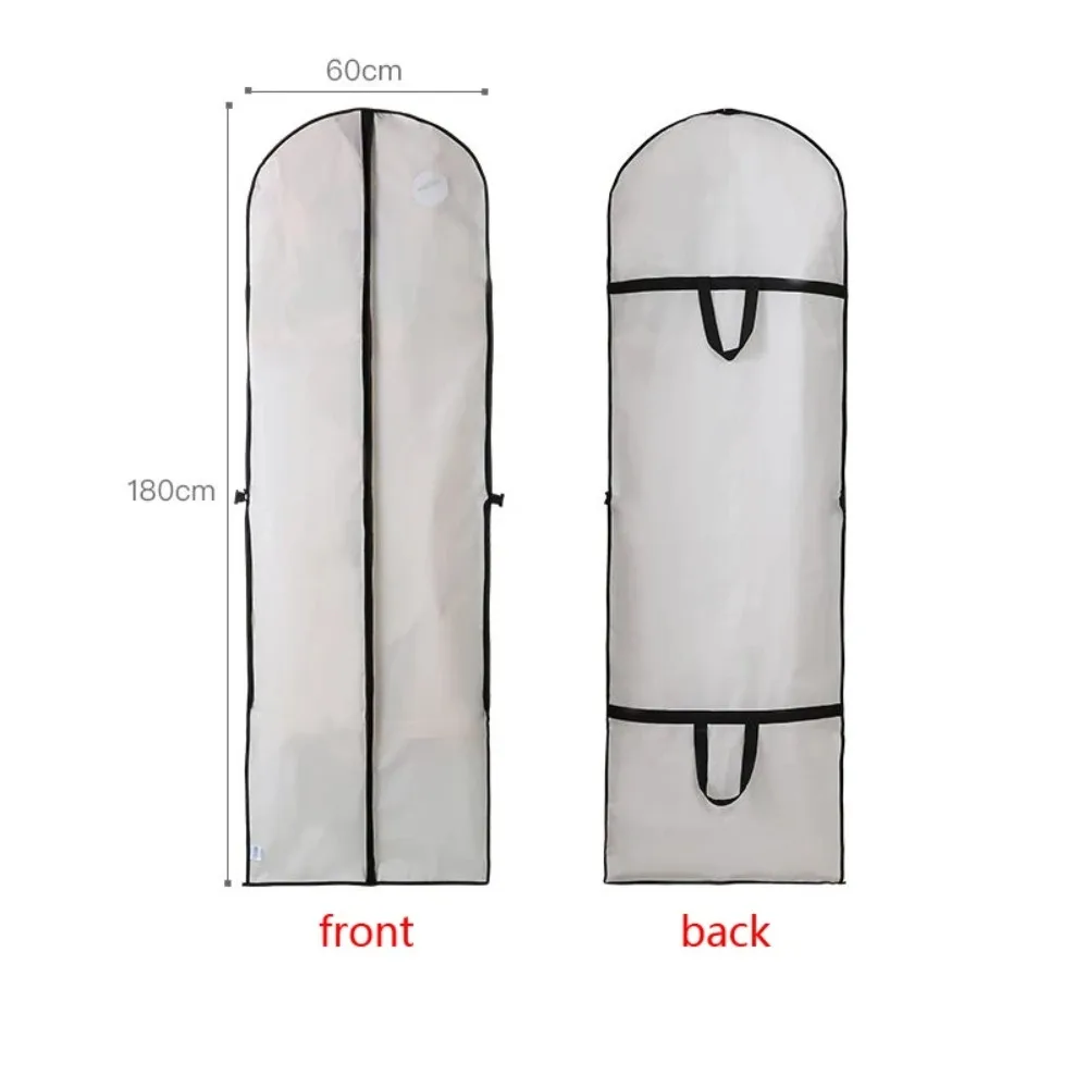 High-end Thickened Wedding Dress Dust-proof Bag New Waterproof Coat Hanging Storage Bag Household Suit Jacket Protective Cover