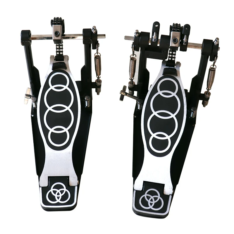 NEW Aluminium Alloy Drum Pedal Double Pedal Double Bass Drum Pedal Good Handicraft