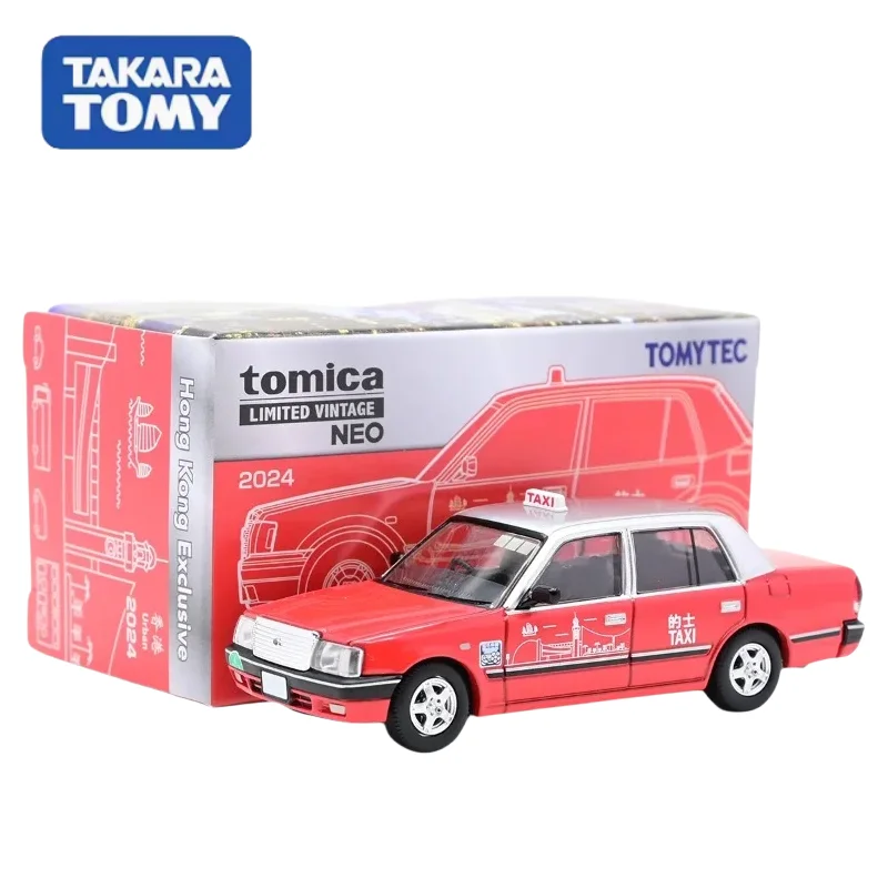 

TAKARA TOMY TOMICA TLV Hong Kong Taxi Taxi 1:64 Diecast alloy car model decorative ornaments for children's holiday gifts.