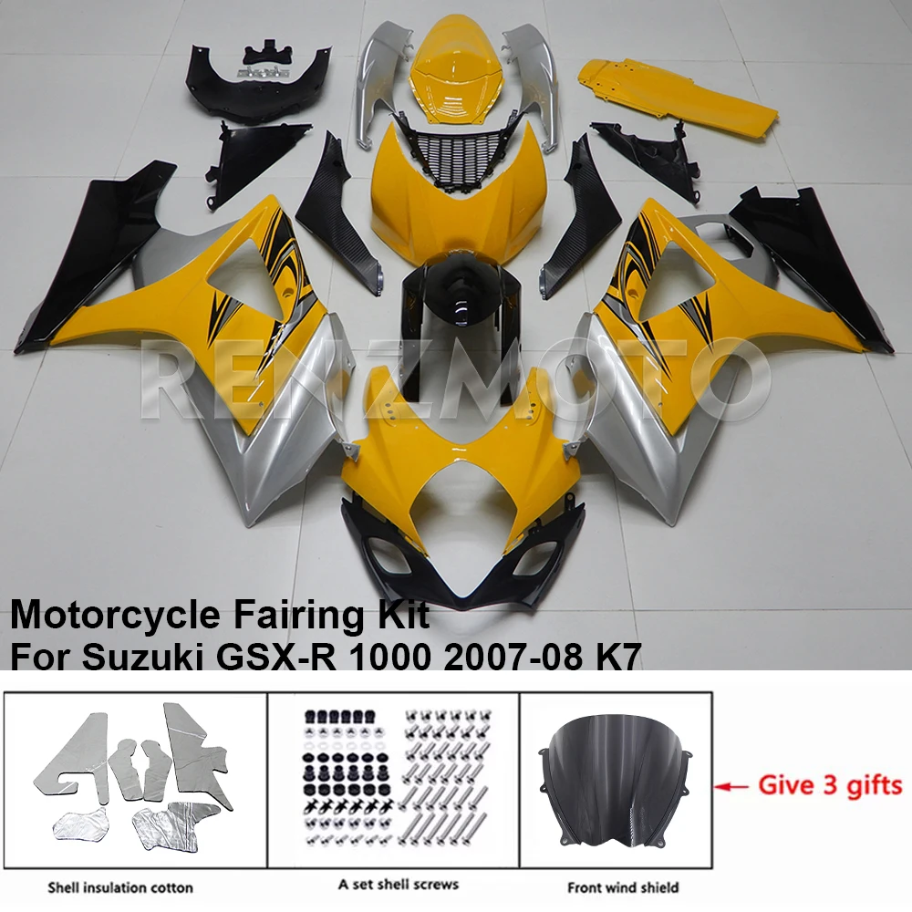 

S1007-105a Motorcycle Fairing Set Body Kit Plastic 1000 For Suzuki GSXR 1000 2007-2008 K7 K8 Accessories ABS Injection Bodywork