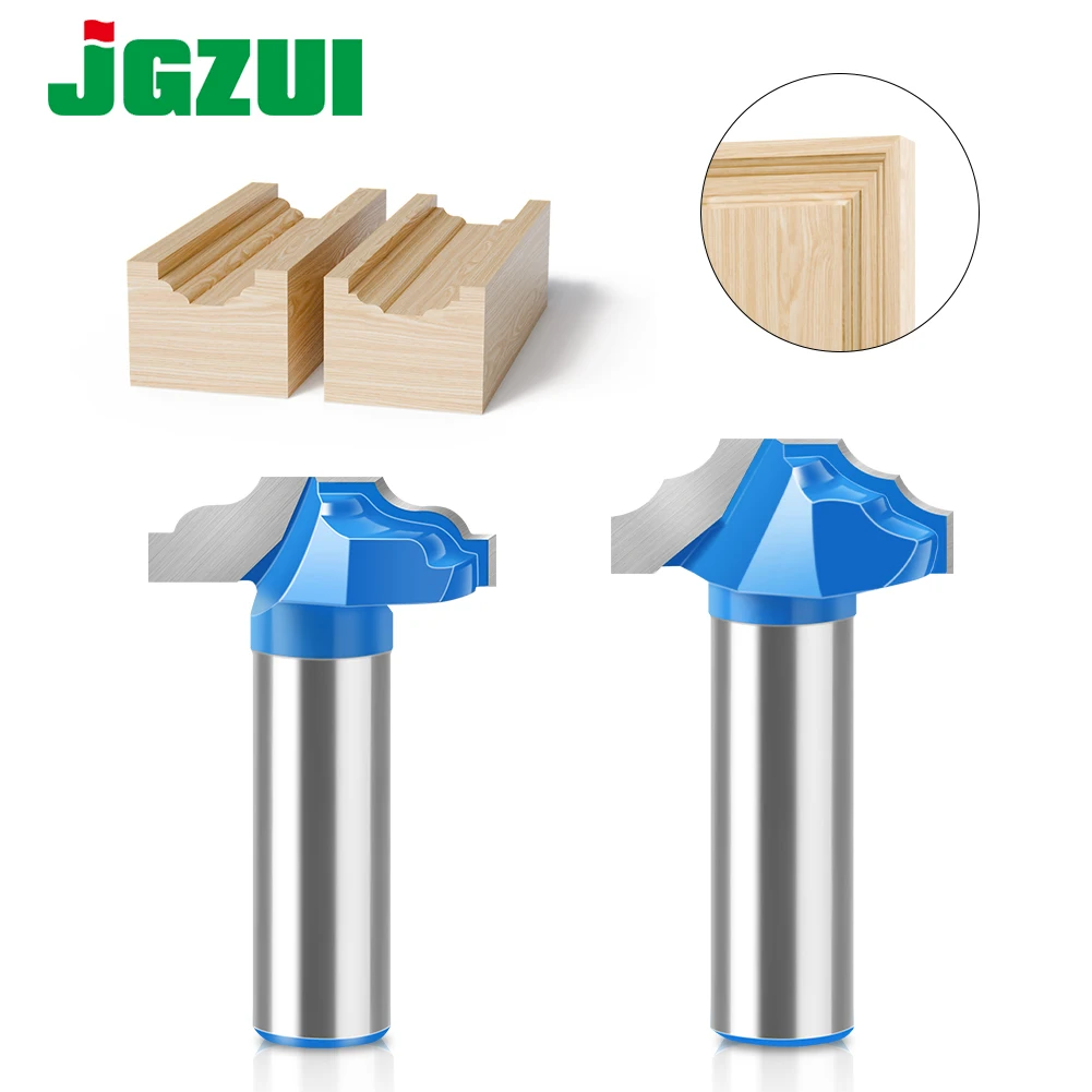 12mm12.7mm Shank Bilateral fFat Angle arc Router Bit Milling Cutter Wood Carving Door Frame Router Bit For Wood Carbide