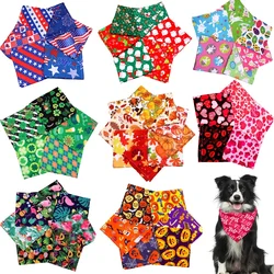 60pcs Dog Bandanas Bulk Wholesale Spring Summer Animals Supplies Dog Items Pet Supplies Pets Free Shipping Big Dog Accessories